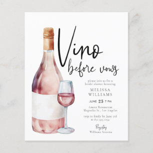 Budget Modern Vino voor geloften Vrijgezellenfeest