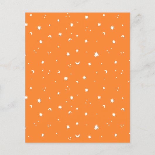 Budget Modern Wit Sinaasappel Spooky Halloween Par (Achterkant)