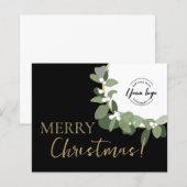 Budget Modern Wreate Custom Logo Merry Kerstmis (Voorkant / Achterkant)