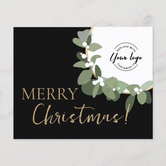 Budget Modern Wreate Custom Logo Merry Kerstmis (Voorkant)