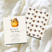 Budget Modern ze vond haar honing Vrijgezellenfees Flyer