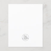 BUDGET Modern Zwart Bedrijf Logo Foto Kerst (Achterkant)