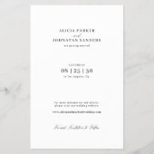 Budget moderne 3 foto bruiloft opslaan van de datu flyer (Achterkant)