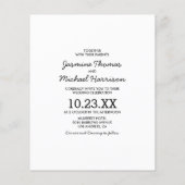 Budget Moderne 4 Foto Trouw Uitnodiging (Achterkant)