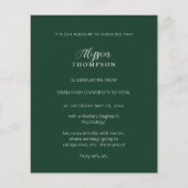 Budget Moderne AFSTUDEERDER Foto Afstuderen - Groe Flyer (Achterkant)