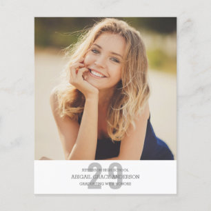 Budget Moderne AFSTUDEERDER Foto Afstuderen Uitnod