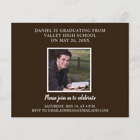 Budget Moderne Afstuderen Foto (Achterkant)