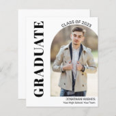 Budget Moderne Afstuderen Foto koninklijke kaart (Voorkant / Achterkant)