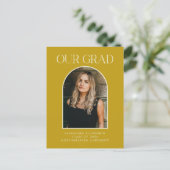 Budget Moderne Afstuderen voor Fotogeel Arch Briefkaart (Staand voorkant)