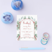 BUDGET Moderne Arch Wedding Uitnodiging Flyer (Enkel)