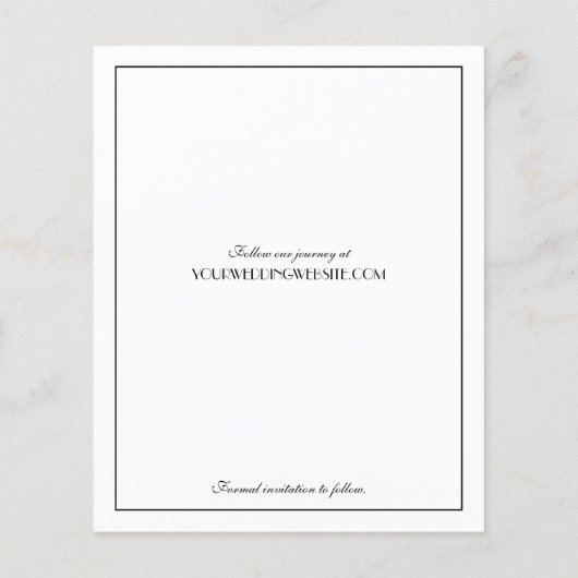 BUDGET Moderne Art Deco Foto slaat de datum op (Achterkant)