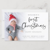 Budget Moderne Baby Eerste Kerstmis Aangepaste Fot (Voorkant)