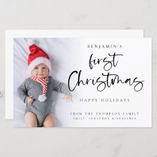 Budget Moderne Baby Eerste Kerstmis Aangepaste Fot