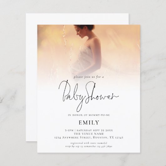 Budget Moderne Baby shower van de Bekleding van de (Voorkant / Achterkant)