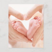 Budget moderne babyfoto geboorteaankondiging (Achterkant)