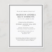 Budget Moderne Begrafenisdienst Viering van het Le (Voorkant)