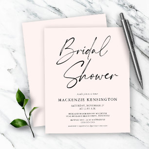 Budget Moderne Blush Pink Bridal Shower