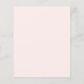 Budget Moderne Blush Pink White Wedding Invitation (Achterkant)
