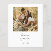 Budget Moderne Boho Eenvoudige foto bruiloft Flyer (Achterkant)