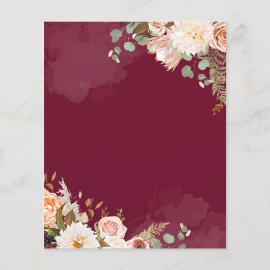 Budget Moderne Botanische Afstuderen Uitnodiging (Achterkant)