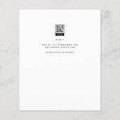 BUDGET Moderne bruiloft Midnight Blue Gold Text Flyer (Achterkant)