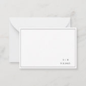 BUDGET Moderne bruiloft Save The Date Uitnodiging (Achterkant)