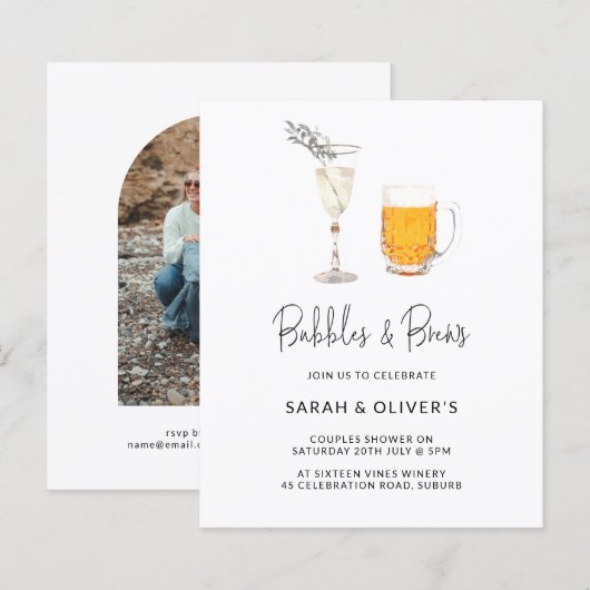 Budget Moderne Bubbles & Brews Couples - Foto (Voorkant / Achterkant)