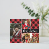 Budget Moderne Buffalo-foto met kerstkaart (Staand voorkant)