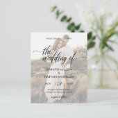 Budget Moderne Calligrafie Foto Weddenschap (Staand voorkant)