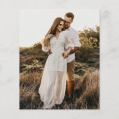 Budget Moderne Calligrafie Foto Weddenschap (Achterkant)