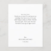 Budget Moderne Calligrafie Instan Photo SM Wedding Flyer (Achterkant)