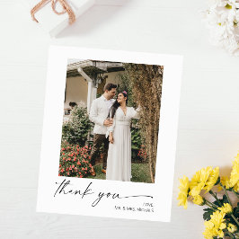Budget Moderne Calligrafie Instan Photo SM Wedding Flyer