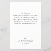 Budget Moderne Calligrafie Instan Photo Wedding Flyer (Achterkant)