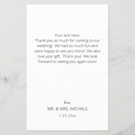 Budget Moderne Calligrafie Instan Photo Wedding Flyer (Achterkant)