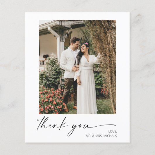 Budget Moderne Calligrafie Instant Photo SM Weddin (Voorkant)