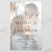 Budget Moderne Calligrafie V2 Fotobruiloft MED Flyer (Voorkant)