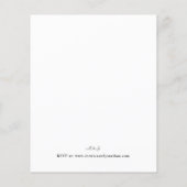 Budget Moderne Calligrafie V2 Trouwflyer Flyer (Achterkant)