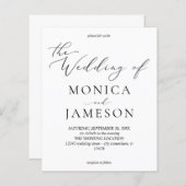 Budget Moderne Calligrafie V2 Wedding (Voorkant / Achterkant)