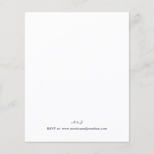 Budget Moderne Calligrafie V2 Wedding (Achterkant)