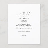 Budget Moderne Chic Foto Landschap Opslag Save the Flyer (Achterkant)