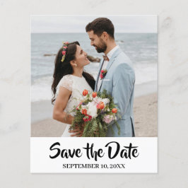 Budget Moderne Chic Foto Save The Date Custom Flyer