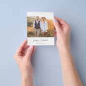 Budget Moderne Chic Foto Verti W Save the Date V2 Flyer (Hand)