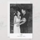 BUDGET Moderne Chic Monogram Foto Huwelijk (Voorkant)