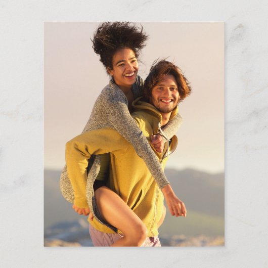 Budget Moderne Comic Book Photo Wedding Invitation (Achterkant)