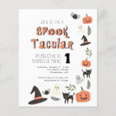 Budget Moderne Cute Spooktacular Halloween Birthda (Voorkant)