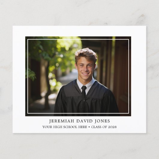 Budget Moderne Eenvoudige Afstuderen van de Foto (Voorkant)