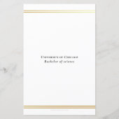 Budget Moderne Eenvoudige Afstuderen van de Foto (Achterkant)