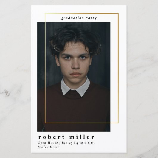 Budget Moderne Eenvoudige Afstuderen van de Foto (Voorkant)