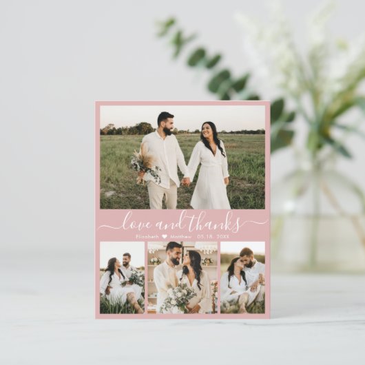 Budget Moderne Eenvoudige Fotobruiloft Hartelijk d (Staand voorkant)