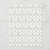 Budget Moderne eenvoudige trouwcrème zwarte elegan Flyer (Achterkant)